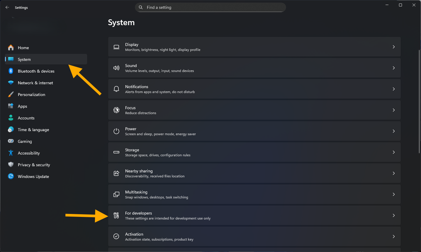 Steps to navigate to sudo for windows
